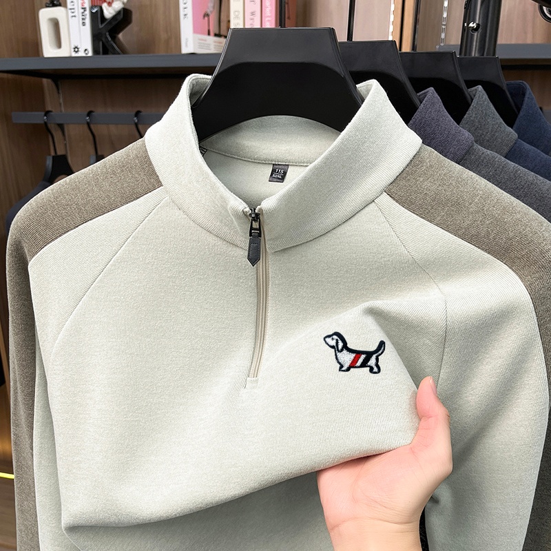 Winter Clothing For Men - قميص رجالي جديد برقبة مرتفعة وسحاب