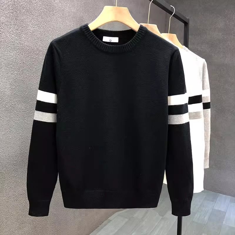 Winter Clothes Shop - جولة الرقبة سترة محبوك سترة الرجال