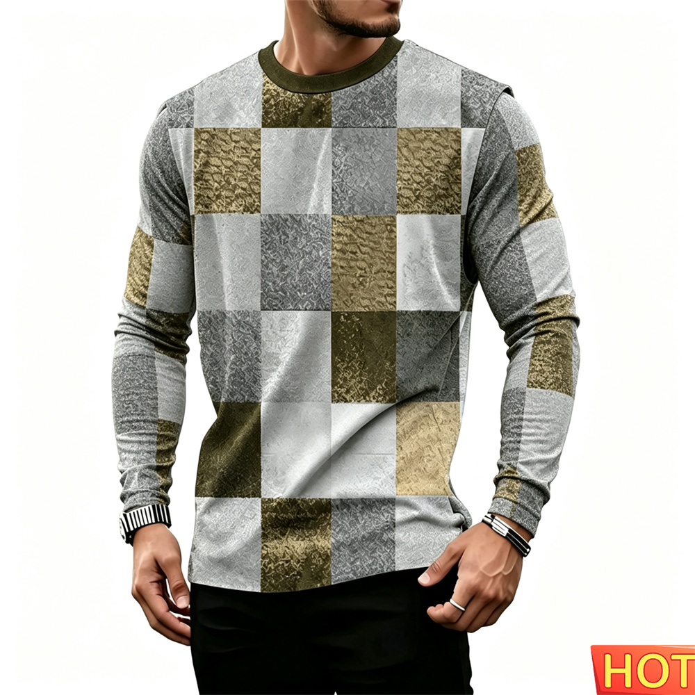 Winter Sun Clothing - تي شيرت رجالي بأكمام طويلة بتصميم