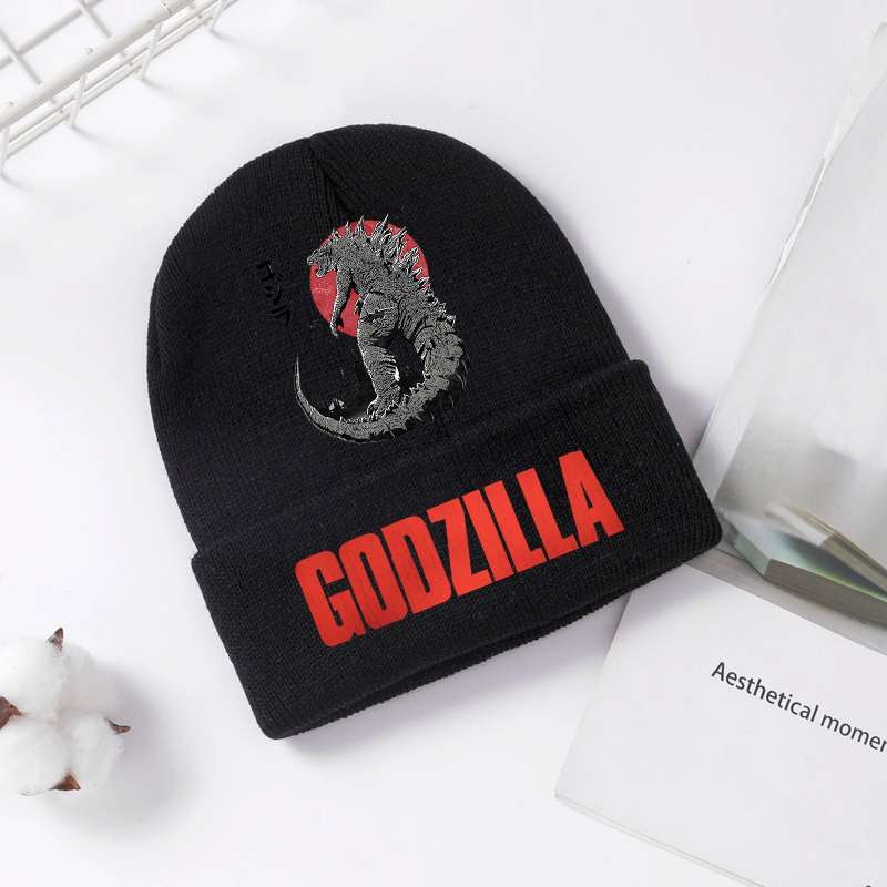 Winter Clothing Baby - Godzilla محبوك قبعة الشتاء الربيع كول