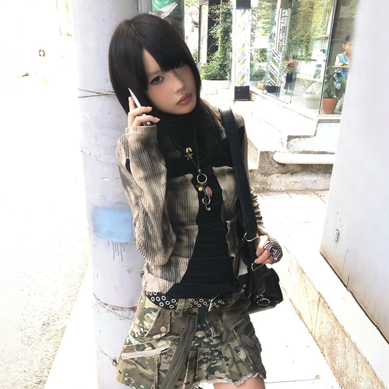 Karrram اليابانية Y2k مضلع الق - مراجعة Winter Clothing Aesthetic وسعره