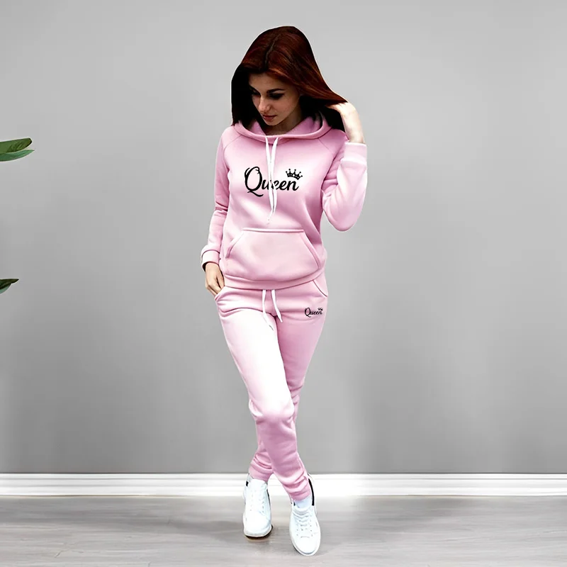 بدلة رياضية نسائية بطباعة حروف - مراجعة Winter Clothing Fashion وسعره