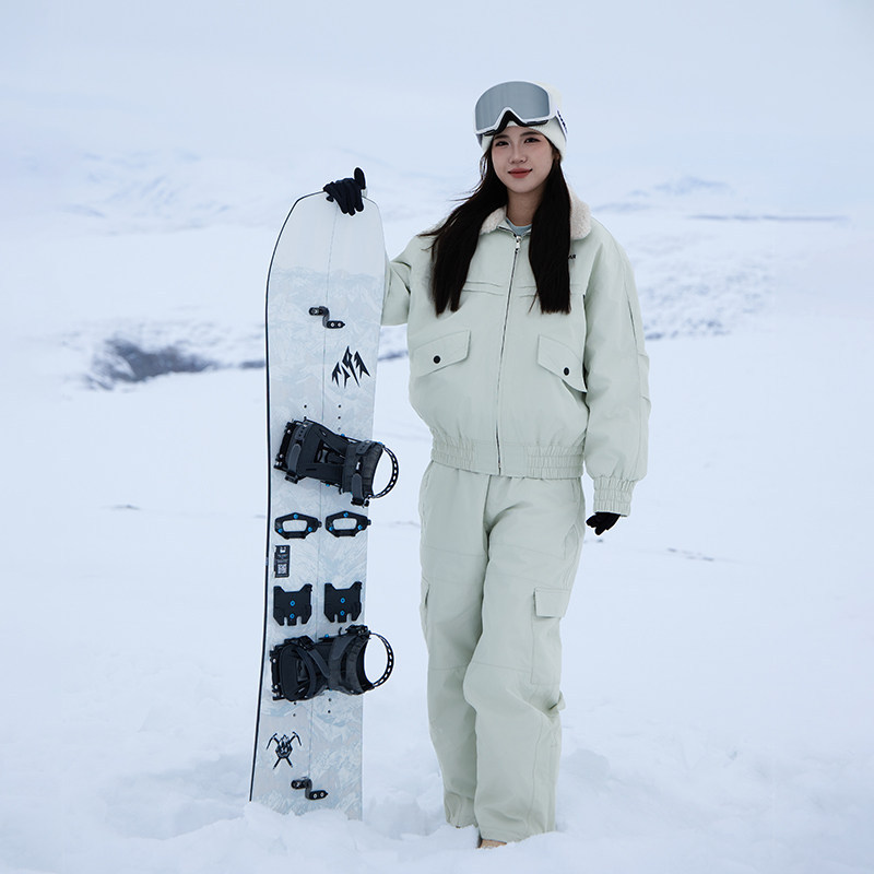 طقم جاكيت وبنطلون تزلج نسائي ج - مراجعة Ski Pants Waterproof وسعره