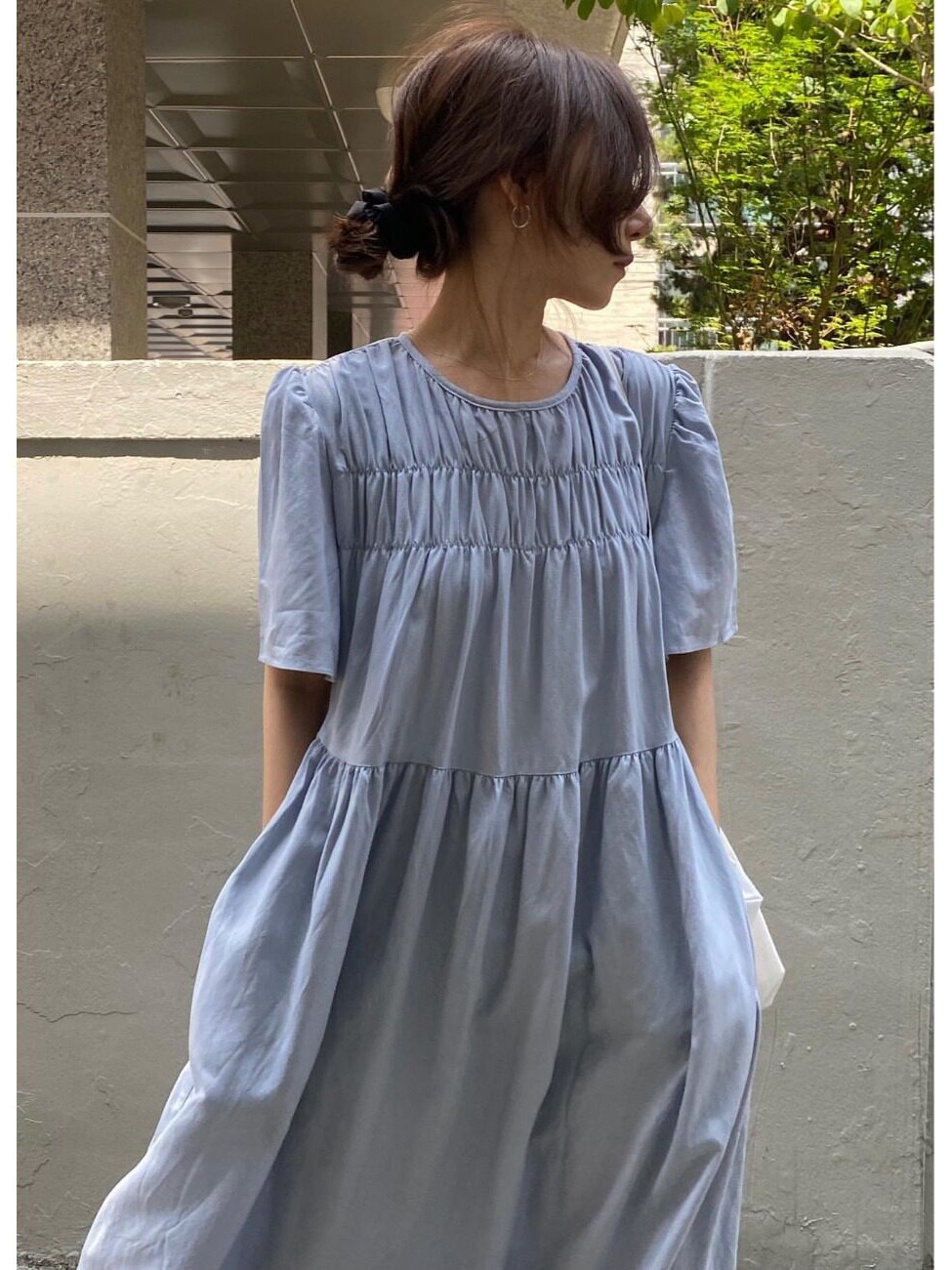 فستان نحيف بخصر مرتفع وياقة مس - مراجعة Winter Clothing Colors وسعره