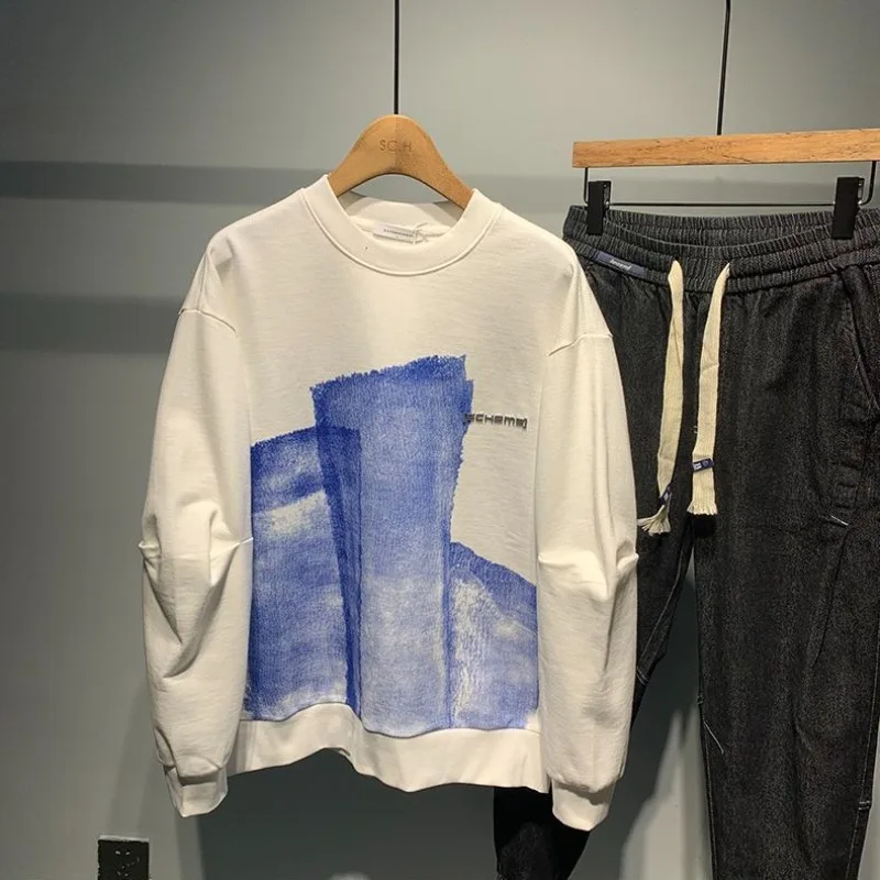 بلوفر رجالي أسود مطبوع عليه رس - مراجعة Winter Clothing Aesthetic وسعره