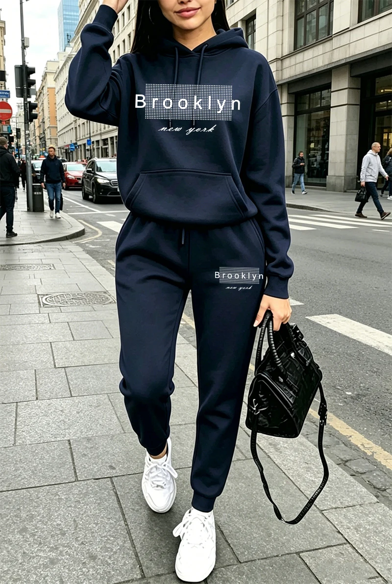 بدلة رياضية نسائية مطبوعة، هود - مراجعة Winter Clothing Fashion وسعره