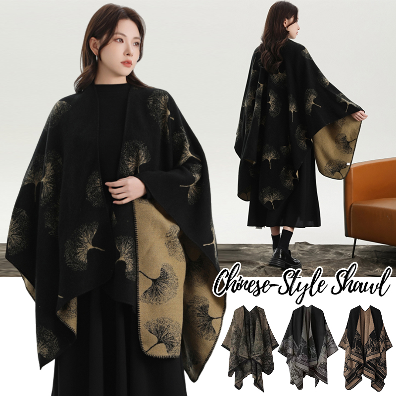 شال محبوك مطبوع للنساء للخريف  - مراجعة Winter Clothing Ideas For Women وسعره