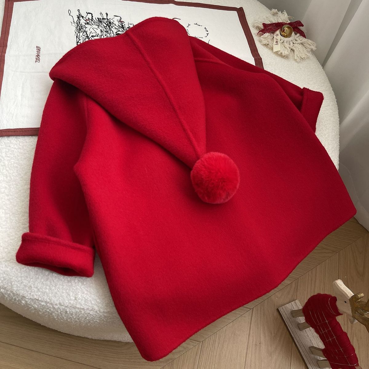 معطف كشمير على الوجهين للفتيات - مراجعة Winter Clothing Baby وسعره