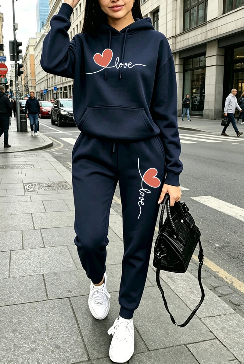 بدلة رياضية نسائية مطبوعة بأكم - مراجعة Winter Clothing Fashion وسعره