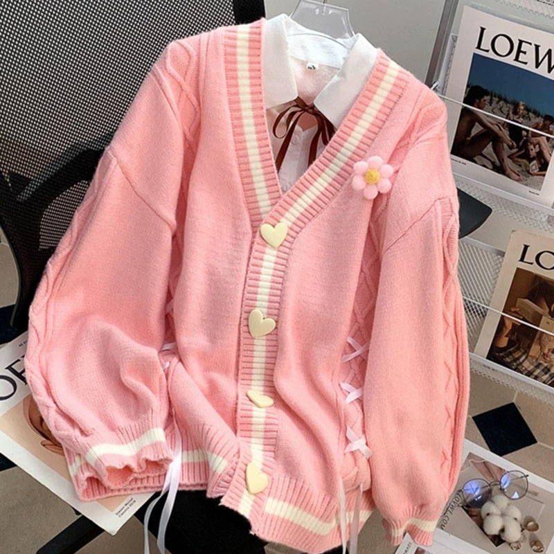 النمط الياباني أزهار لطيفة ستر - مراجعة Winter Clothing Factory Outlet وسعره
