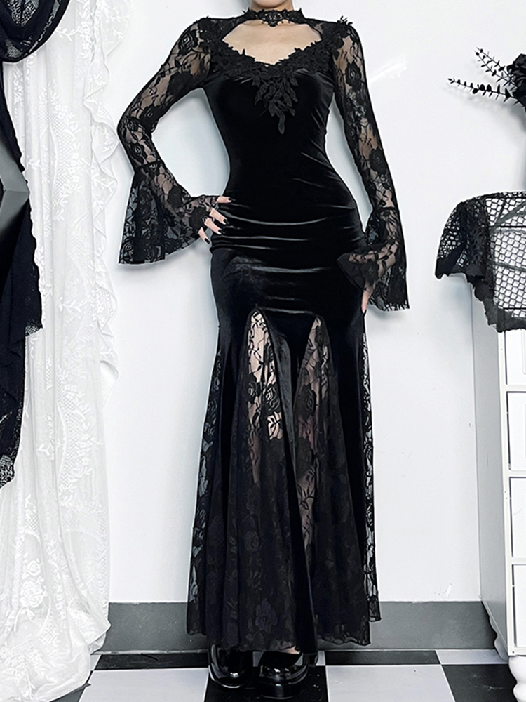 فستان AltGoth الجمالي القوطي م - مراجعة Winter Clothing Aesthetic وسعره
