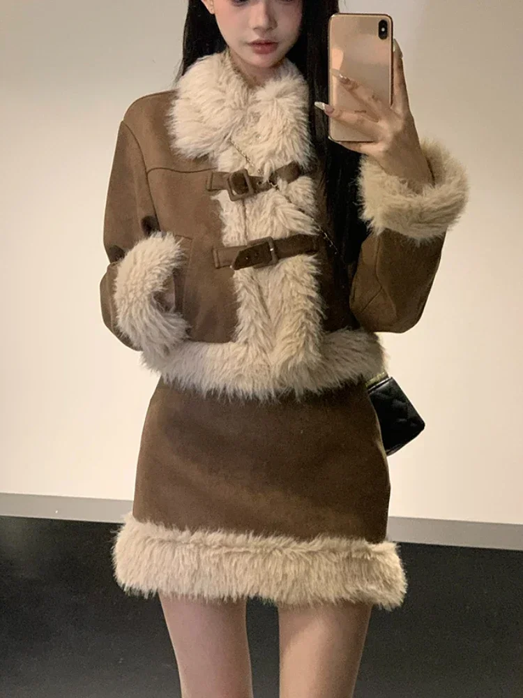 الخريف الرجعية فو الفراء 2 قطع - مراجعة Winter Clothing Kit وسعره